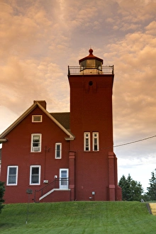 Images Dated 12th August 2011: The Two Harbors Lighthouse overlooking Agate Bay on Lake Superior located in Two Harbors