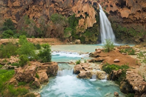 Images Dated 25th April 2012: Havasu Falls on the Havasupai Reservation in Arizona, USA