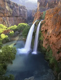 Images Dated 23rd October 2020: Havasu Falls at the bottom of the Grand Canyon in Arizona
