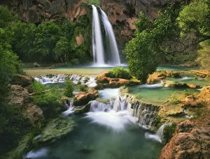 Havasu Falls at the bottom of the Grand Canyon in Arizona