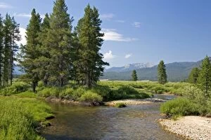 Headwaters of the Salmon River in the Sawtooth National Recreation Area of Idaho