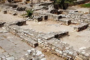 Images Dated 11th August 2007: HEBREW ART. REPUBLIC OF ALBANIA. Archaeological remains of the ancient synagogue
