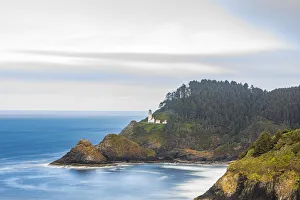 Heceta Head, Oregon, USA. The Heceta Head lighthouse on the Oregon coast
