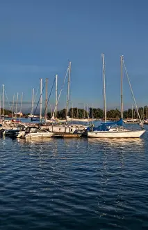 Images Dated 2027: Helsinki Finland harbor with ships and boats at city yacht club