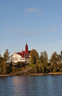 Images Dated 2027: Helsinki Finland house on hill in city harbour