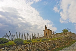 Images Dated 13th April 2005: The Hermitage chapel on top of the hill. Tain-laiHermitage, stone terraced. Sometimes