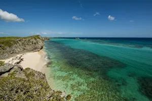 Prints of Hidden Cave and Beach, Middle Caicos, Turks and Caicos Islands, Caribbean Caribbean Prints: Hidden Cave and Beach, Middle Caicos, Turks and Caicos Islands, Caribbean