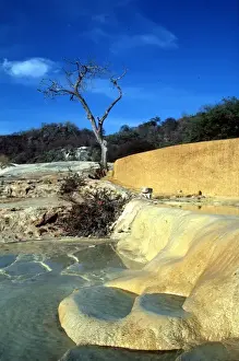 Russell Gordon Prints: Hierve el Agua, or The Water Boils, consists of petrified minerals forming pools