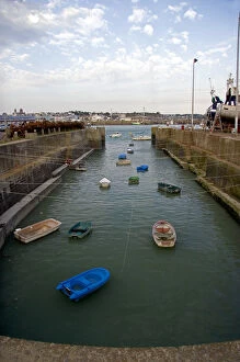 Images Dated 1st August 2007: High tide at The Harbor of Granville, a coastal commune in the department of Manche