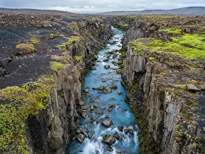 Lonely Prints: The highlands of Iceland near the 4x4 track called Sprengisandur, Iceland