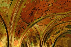Images Dated 27th October 2005: Highly decorated ceiling architecture inside the Police Station, Zurich, Switzerland