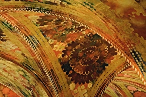 Images Dated 27th October 2005: Highly decorated ceiling architecture inside the Police Station, Zurich, Switzerland