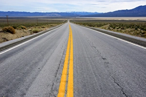 Highways Prints: Highway 50, the Loneliest Road in America, west of Austin, east of Fallon, Nevada