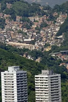 Images Dated 26th January 2007: Hillside favela in Rio de Janeiro, Brazil