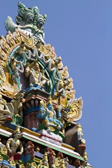 Burma Prints: Hindu Temple in (Rangoon) Yangon, (Burma) Myanmar