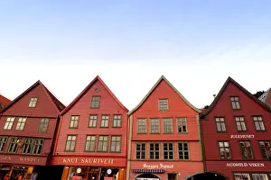 Storefront Prints: Historic Bryggen (Unesco World Heritage site) Bergen, Norway