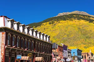 Images Dated 14th September 2012: Historic downtown and fall color, Silverton, Colorado USA