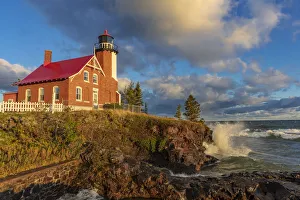 Images Dated 4th October 2018: Historic Eagle Harbor Lighthouse n the Upper Peninsula of Michigan, USA