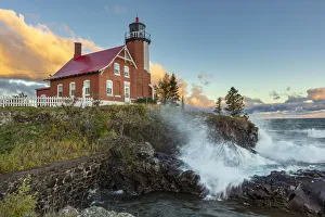 Images Dated 13th October 2018: Historic Eagle Harbor Lighthouse n the Upper Peninsula of Michigan, USA