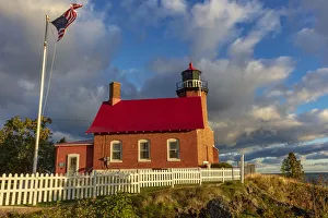 Lake Superior Prints: Historic Eagle Harbor Lighthouse n the Upper Peninsula of Michigan, USA