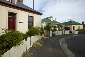 Battery Point Prints: Historic Houses, Arthur Circus, Battery Point, Hobart, Tasmania, Australia
