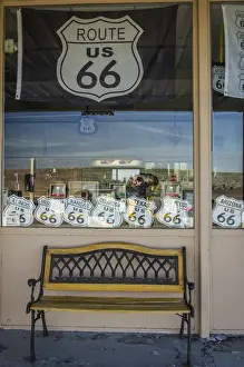 Images Dated 30th April 2015: Historic Old Route 66 passed through Petrified Forest National Park, AZ