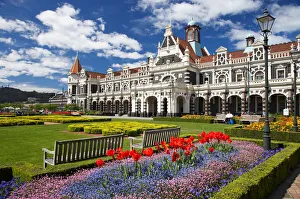 1906 Prints: Historic Railway Station, Dunedin, South Island, New Zealand