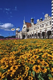Mosaic Prints: Historic Railway Station, Dunedin, New Zealand