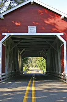 Images Dated 1980: historic Shimanek covered bridge near Albany Oregon