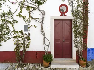 Historic small town Obidos with a medieval old town. Tourist attraction north of Lisboa