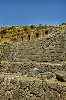 Inca Prints: Historic Tambomachay in the hills above Cuzco, Peru