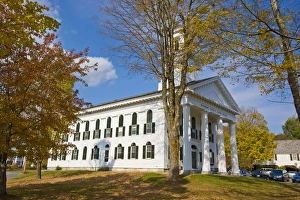Images Dated 21st October 2009: The historic Windham County Courthouse in Newfane, Vermont. Fall