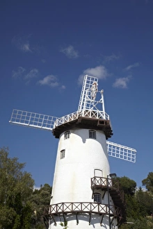 Rebuilt Prints: Historic Windmill, rebuilt at Penny Royal World, Launceston, Northern Tasmania, Australia