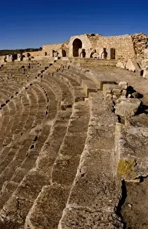 Images Dated 11th January 2021: Historical 2nd Century Roman Theater ruins in Dougga in Tunisia Northern Africa