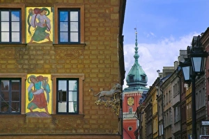 Market Square Prints: Historical buildings in Market Square, old town, Warsaw, Poland