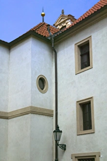 Street Lamp Prints: Historical buildings in old town, Prague, Czech Republic