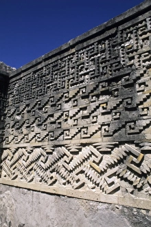 Mexicana Prints: Historical ruins of tourist town of Mitla Mexico