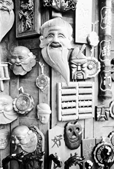 Hoi An Prints: Hoi An Vietnam, Wooden Sculptures for sale