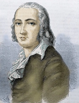White Hair Prints: Holderlin, Friedrich (Lauffen-am-Neckar, 1770, Tbingen, 1843). German lyric poet