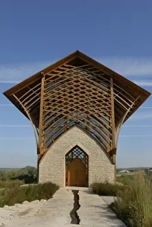 Images Dated 6th September 2006: The Holy Family Shrine rises out of the prairie near Gretna, Nebraska and is a surprising