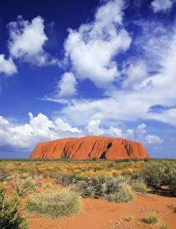 Adventure Prints: The holy mountain of Uluru, Ayers Rock, Uluru-Kata Tjuta National Park, Australia