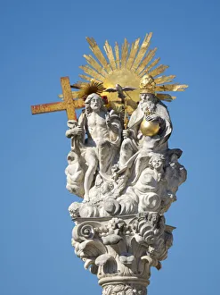 Transdanubia Prints: Holy Trinity Column (Szentharomsag-szobor) at the main square
