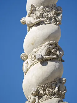 Images Dated 30th March 2021: Holy Trinity Column (Szentharomsag-szobor) at the main square