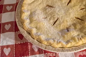 Homemade cherry pie, USA