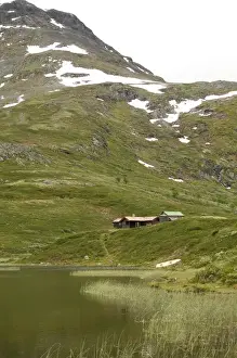 homestead on Sognefjellsvegen, highway 55 This national scenic road extends