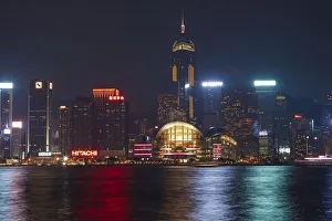 Dark Prints: Hong Kong Convention and Exhibition Centre, and Victoria Harbour, Hong Kong, China