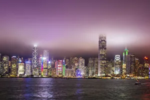 Hong Kong Island skyline and Victoria Harbour, Hong Kong, China