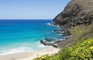 Images Dated 2030: Honolulu Hawaii Oahu cove at Makapuu Lookout off Kalanianaole Highway on Southeast