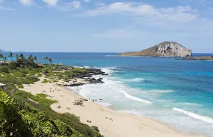 Images Dated 2030: Honolulu Hawaii Oahu cove at Makapuu Lookout off Kalanianaole Highway on Southeast