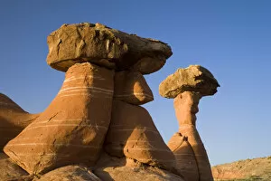 Images Dated 10th April 2007: Hoodoos along the Toadstool Trail in the Grand Staircase Escalante National Monument